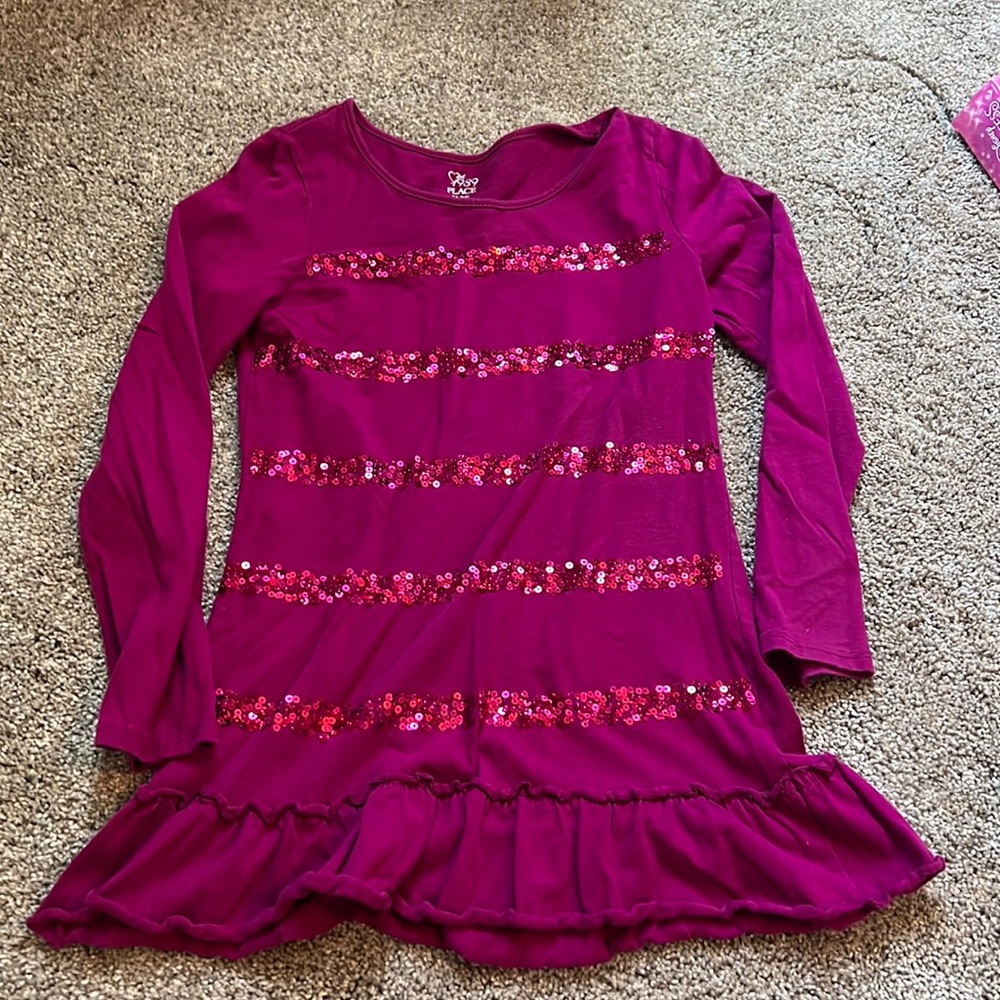 Sequin girls top